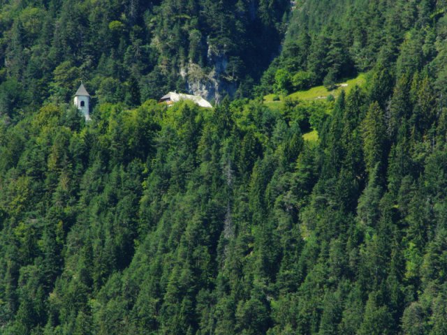Blick vom Balkon zur Kirche St.Steben